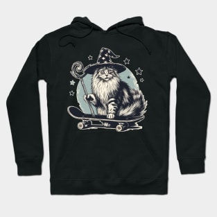 maine coon wizard skater Hoodie